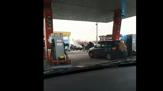 Pożar na stacji paliw przy ul. Mazowieckiego