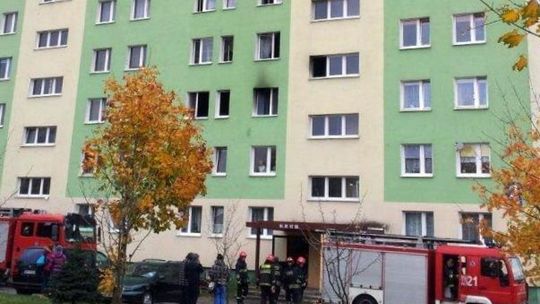 Pożar na Ustroniu. Kilkanaście osób ewakuowanych