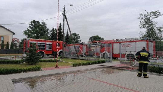 Pożar poczty w Zakrzewie