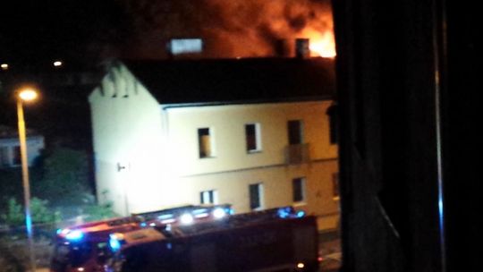 Pożar przy ul. Czachowskiego [wideo, zdjęcia]