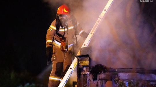Pożar przy ul. Wolanowskiej w Radomiu Pożar przy ul. Wolanowskiej w Radomiu