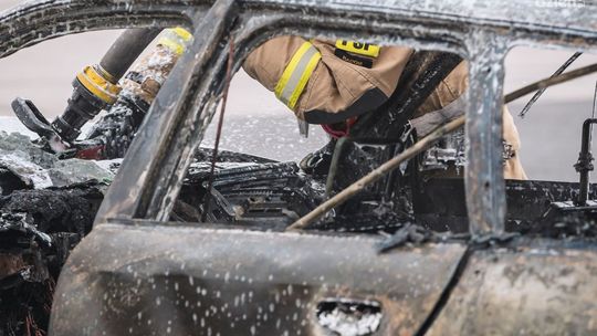Pożar samochodów w Zdziechowie. Podpalono je?