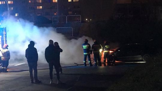 Pożar samochodu przy ul. Gagarina