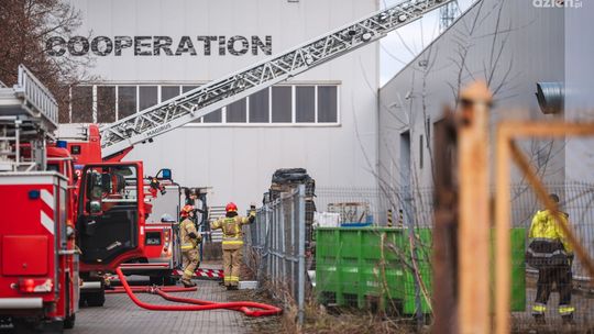 Pożar w firmie Techmatik