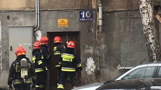 Pożar w kamienicy przy ul. Zacisze