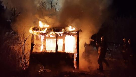 Pożar w Wierzbicy i Skaryszewie 