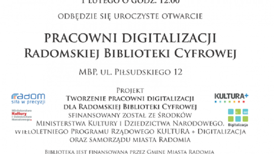 Pracownia digitalizacji już działa!