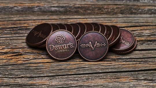 Prezent dla kontrahentów biznesowych – personalizowane monety.