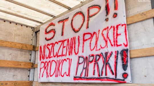 Protest producentów papryki