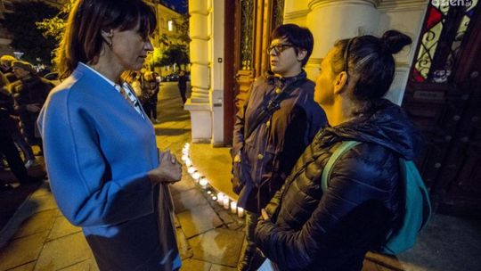 Protest przed sądem