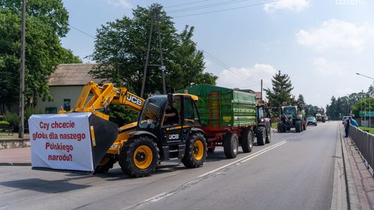 Protest rolników w Zakrzewie. Obawiają się utraty swoich pól 