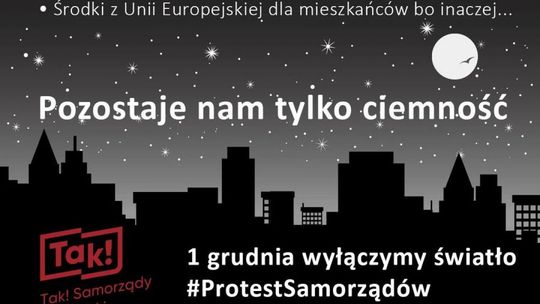 Protest samorządów. W miastach zgasną światła