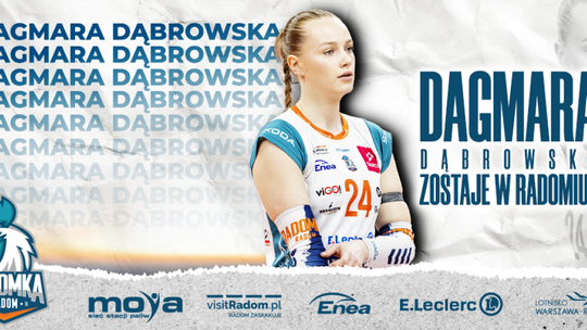 Przyjmująca Dagmara Dąbrowska zostaje w Moya Radomce Radom