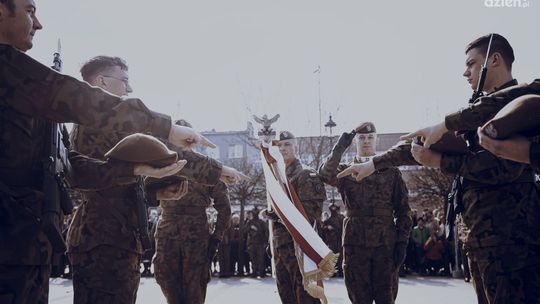 Przysięga nowych terytorialsów z Ośrodka Reprezentacyjnego WOT