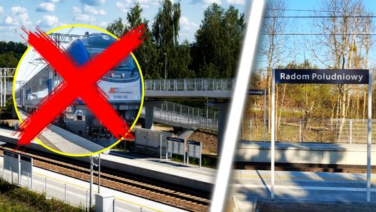 Przystanek Radom Południowy nie obsłuży pociągów dalekobieżnych