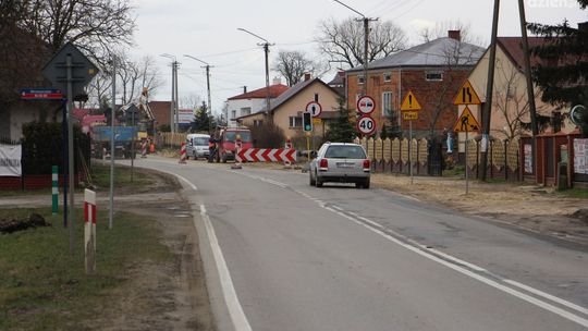 Przytyk. Remont drogi 740