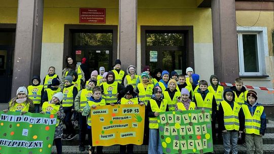 Publiczna Szkoła Podstawowa nr 13 w Radomiu w konkursie „Odblaskowa Szkoła" – wspólne działanie dla bezpieczeństwa
