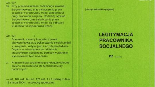 Puka pracownik socjalny? Poproś o legitymację