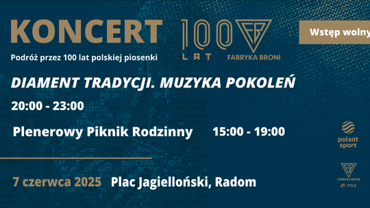 Radom świętuje 100-lecie Fabryki Broni – muzyka, historie i sportowe emocje