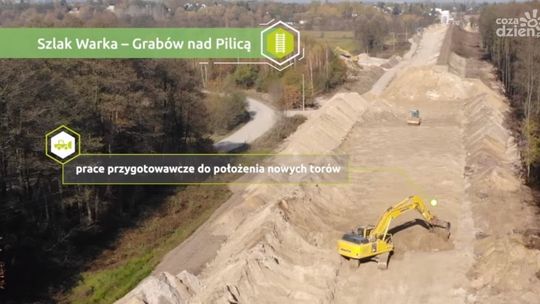 Radom-Warka. Jak idą prace na linii nr 8? [wideo]