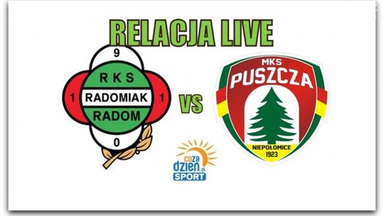 Radomiak Radom 0:1 Puszcza Niepołomice (Zapis relacji)