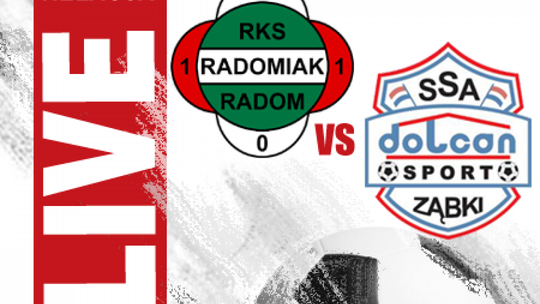 Radomiak Radom 1:2 Dolcan Ząbki (zapis relacji)
