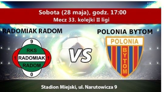 Radomiak Radom - Polonia Bytom 1:0 (zapis relacji)