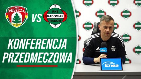 Radomiak TV: Konferencja prasowa przed meczem z Puszczą Niepołomice