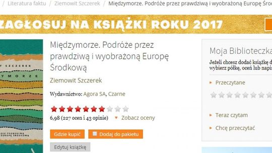 Radomianin nominowany w plebiscycie Książka Roku