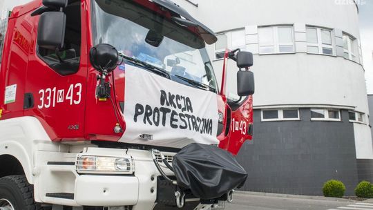 Radomscy strażacy protestują