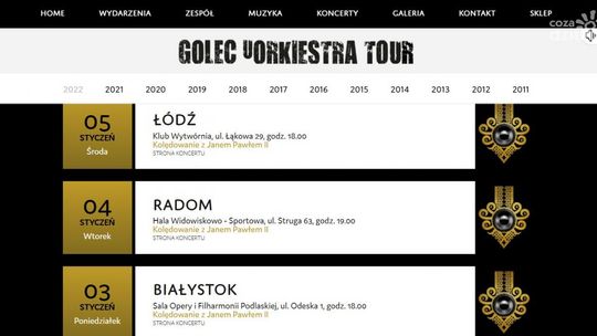 Radomskie Centrum Sportu otworzy Golec uOrkiestra? Kolędowanie z Janem Pawłem II już w styczniu?