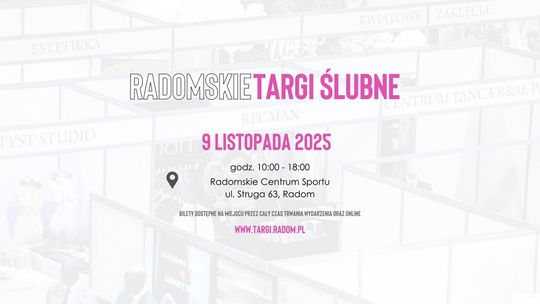Radomskie Targi Ślubne już w niedzielę, 9 listopada