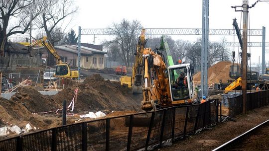 Remont stacji kolejowej - rośnie tunel