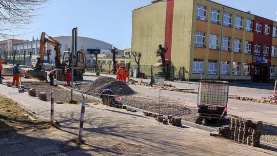 Remont ważnego skrzyżowania w Białobrzegach