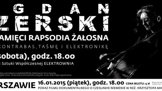 Rocznica śmierci Czesława Niemena w MCSW „Elektrownia”