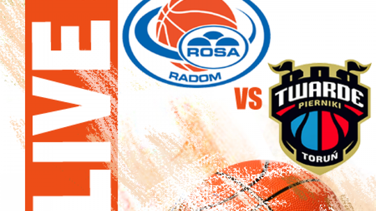 Rosa Radom 76:73 Polski Cukier Toruń (zapis relacji)