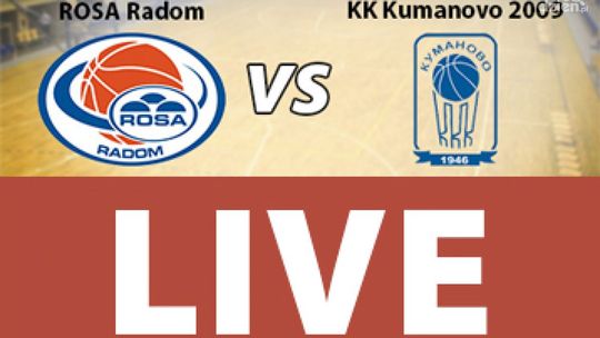 ROSA Radom - KK Kumanovo 84:75 (zapis relacji LIVE)
