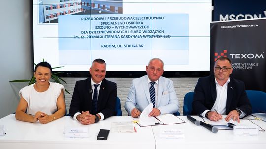 Rozbudowa ośrodka dla dzieci niewidomych w Radomiu coraz bliżej