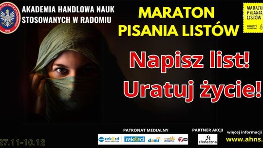 Rozpoczął się Maraton Pisania Listów