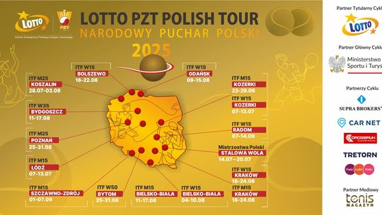 Rusza Lotto PZT Polish Tour – Narodowy Puchar Polski 2025. Ostatni turniej odbędzie się w Radomiu