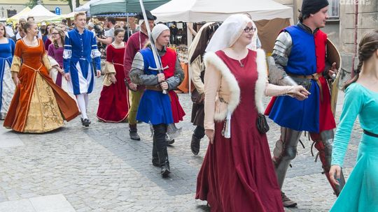 Rycerze na radomskim rynku