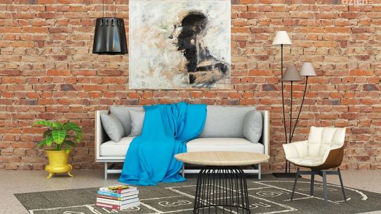Salon z ceglaną ścianą — jak go urządzić z głową?