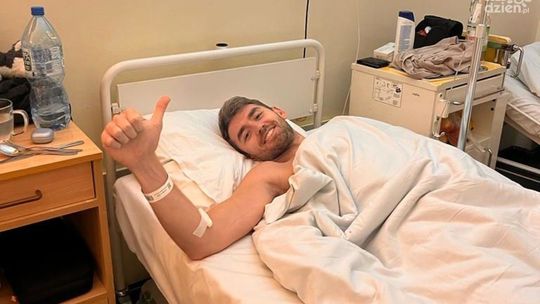 Siatkarz Enei Czarnych Radom po operacji Siatkarz Enei Czarnych Radom po operacji