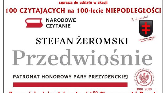 Skaryszew. Będą czytać „Przedwiośnie”