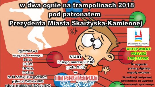 Skarżysko Kam. Mistrzostwa w dwa ognie na trampolinach
