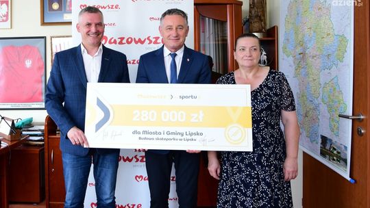 Skatepark w Lipsku z dofinansowaniem z budżetu Mazowsza