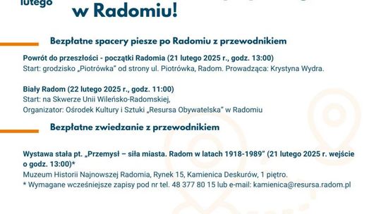 Śladami historii Radomia – spacery z okazji Międzynarodowego Dnia Przewodnika