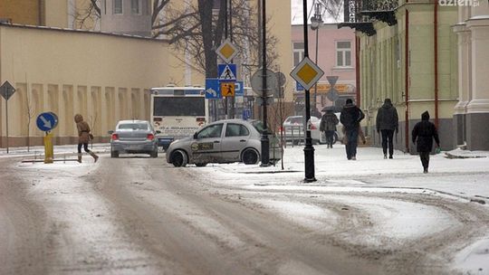 Ślisko na jezdniach!