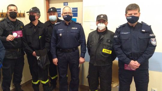 Służby mundurowe z Białobrzegów przystępują do szczepień