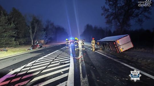 Śmiertelny wypadek na DK12